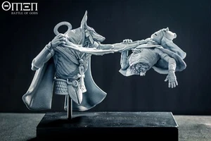 OMEN Battle of Gods Anubis Bust Diorama Unpainted 1/10th resin kit LAST FEW - Picture 1 of 7