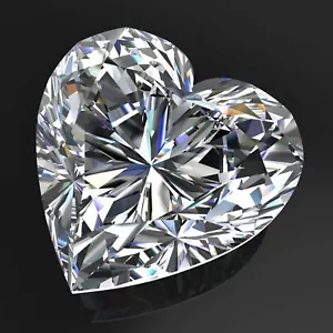 Diamante suelto corte corazón 4 quilates certificado cultivado en laboratorio D VVS1 claridad CVD diamante 5DAW - Imagen 1 de 13