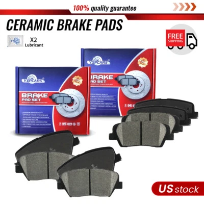 Front & Rear Ceramic Brake Pads for 2003-2018 Hyundai Santa Fe Sport KIA Sorento - Image 1 of 4