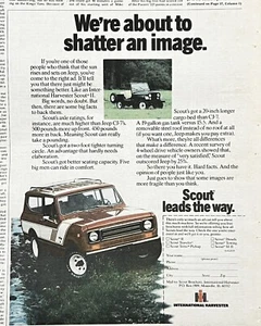 1978 International Harvester Scout Orig Color Newsprint Ad 21x28cm Jeep CJ-9 TSN - Picture 1 of 2
