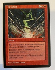 MTG Visions : Fireblast - NM condition - Common Magic Card