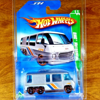 Hot Wheels Treasure Hunt T-Hunt TH GMC Motorhome MF Silver Black Orange 5SP 2009 - Image 1 of 3