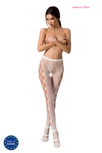 SEXY calze Aperte VELATE REGGICALZE Ricamate Bianche intimo Lingerie GLAMOUR - Imagen 1 de 1