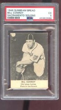 1946 Sunbeam Bread Bill Conroy PSA 5 Graded Baseball Card Sacramento Solons PCL