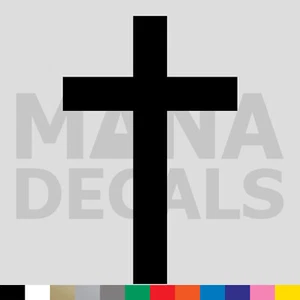 Cross Vinyl Die Cut Decal Sticker - Jesus Christ Christian Religious God Church - Picture 1 of 16