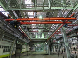 DEMAG KBK Portalkran Kranhimmel Kran Kettenzug Hallenkran Kranbahn 2000KG 40x6m - Bild 1 von 1