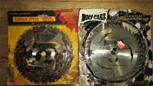 Vintage 2 Count Lot New Old Stock 7 1/4" Circular Saw Blades - Picture 1 of 3