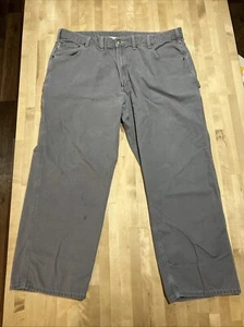 Carhartt Pants Gray Grey Loose Fit Straight Men’s SZ 44x30 Work Pants - Picture 1 of 13