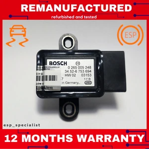 Sensor de velocidad de guiñada ESP BMW 5 (E39), X5 (E53), 7 (E38) 0265005248 - Imagen 1 de 3