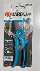 Gardena secateurs supercut hardwood 18mm garden tree bushes anvil high quality - Picture 1 of 6