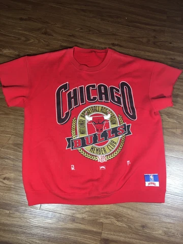 vintage nutmeg Chicago bulls members club sweat shirt (cut Sleeves) (No Tag) Cover