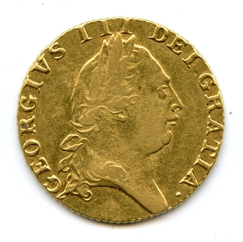 Genuine Gold 1790 Great Britain Guinea George III | VF Condition Cover