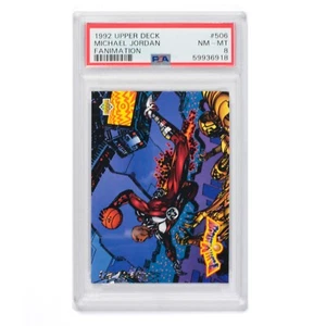 1992-93 Upper Deck Michael Jordan Fanimation #506 PSA 8 Bulls GOAT - Picture 1 of 2