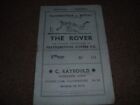 Rare Vintage Rugby League Featherstone Rovers V Batley 22Nd October 1955