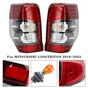 Pair LED Rear Stop Brake Tail Light Lamp For Mitsubishi Triton L200 2019-2023 - Picture 1 of 15