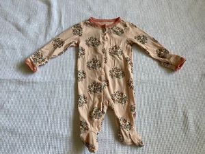 carters baby girl floral knit sleeper. Size Newborn. - Picture 1 of 4