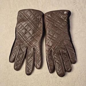 Polo Ralph Lauren Damen Winterhandschuhe braun Lammfell gesteppt Large Tech Touch - Bild 1 von 6