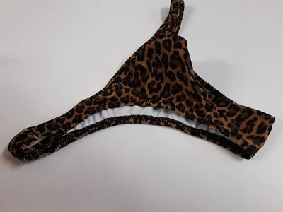 Tanga masculina Leopard Bulge Rio ou completa tamanho pequeno ou GG roupa íntima ou maiô EUA - Imagem 1 de 3