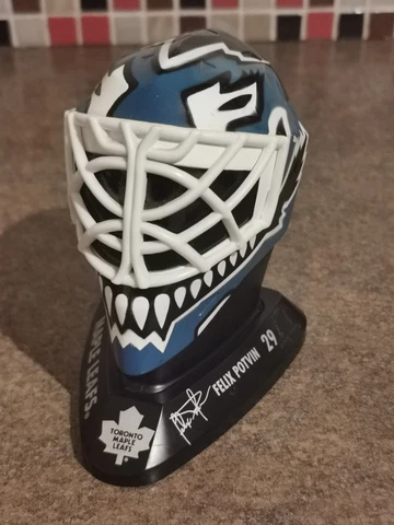 1996 Felix Potvin #29 Toronto Maple Lea McDonalds Hockey Mini Goalie Mask Helmet Cover
