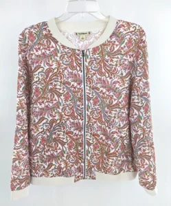 RuffHewn Mujer Paisley Bomber Chaqueta Talla Grande Nueva Sin Etiqueta Oferta - Imagen 1 de 8