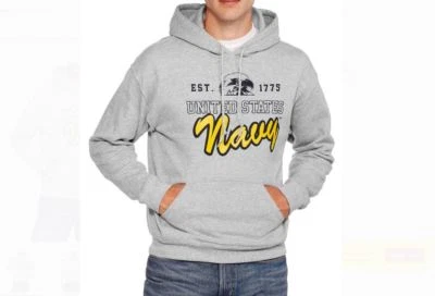 Sudadera con Capucha "Nueva" Marina de los Estados Unidos Para Hombre 2XL Militar Licencia Oficial XXL Gris Foto 1 de 2