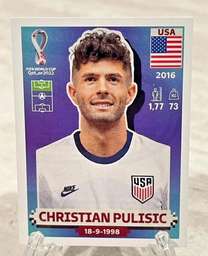 USA18 Christian Pulisic 2022 FIFA World Cup Qatar Panini Sticker