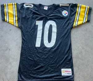 Pittsburgh Steelers Jersey Kordell Stewart Medium 42 Mens Black Wilson Vintage - Picture 1 of 10