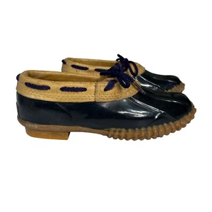 Zapatos Chris Craft Duck vintage para mujer talla 7 azul tostado primavera barro lluvia - Imagen 1 de 11