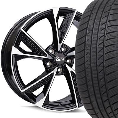 19 Zoll Winterräder MAM RS6 BFP Alufelgen 235/35 für Golf 8 Variant VIII R CDV - Bild 1 von 4