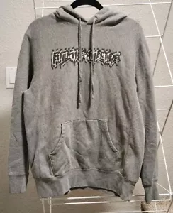 FuckingAwesome FA Shockwave Logo Sudadera con Capucha Polar Suéter Gris Mediano Monopatín - Imagen 1 de 16