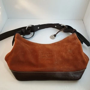 Dooney & Bourke Brown Suede Shoulder Bag See Photos - Picture 1 of 13