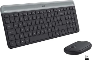 Logitech MK470 Slim Bezprzewodowa klawiatura i mysz Połączenie QWERTZ - Zdjęcie 1 z 7