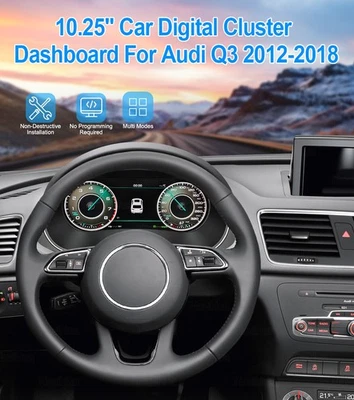 Cuadro de instrumentos digital LCD de 10,25"" velocímetro tablero de instrumentos para AUDI Q3 2012-18 Foto 1 de 4