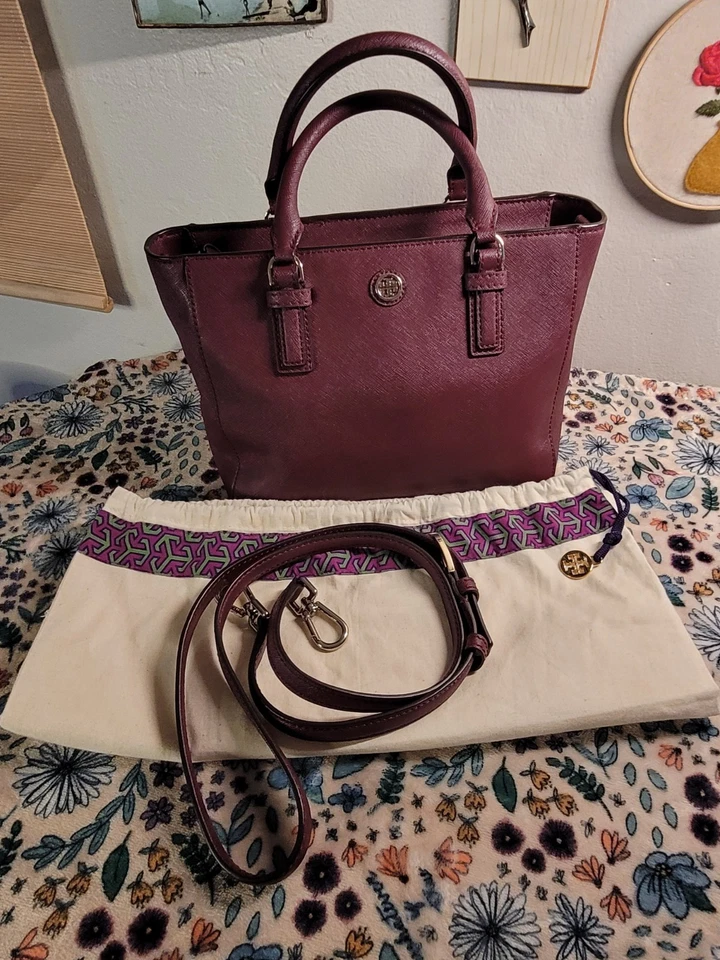 Bolso de mano de cuero Tory Burch Foto 1 de 4