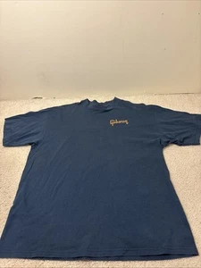 Vintage Gibson Guitar Shirt Size XXL Navy Blue Made in USA - Picture 1 of 21