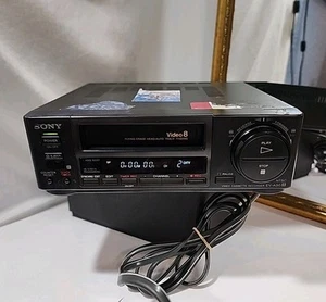 Sony Video 8 EV-A50 VCR Recorder Editing Transferring FOR PARTS *Turns On** - Picture 1 of 10
