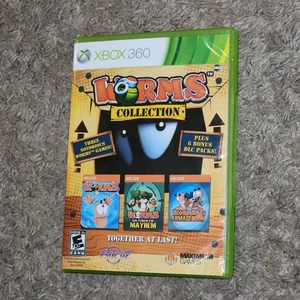 Worms Collection Xbox 360 Tested Authentic With Manual - Picture 1 of 8
