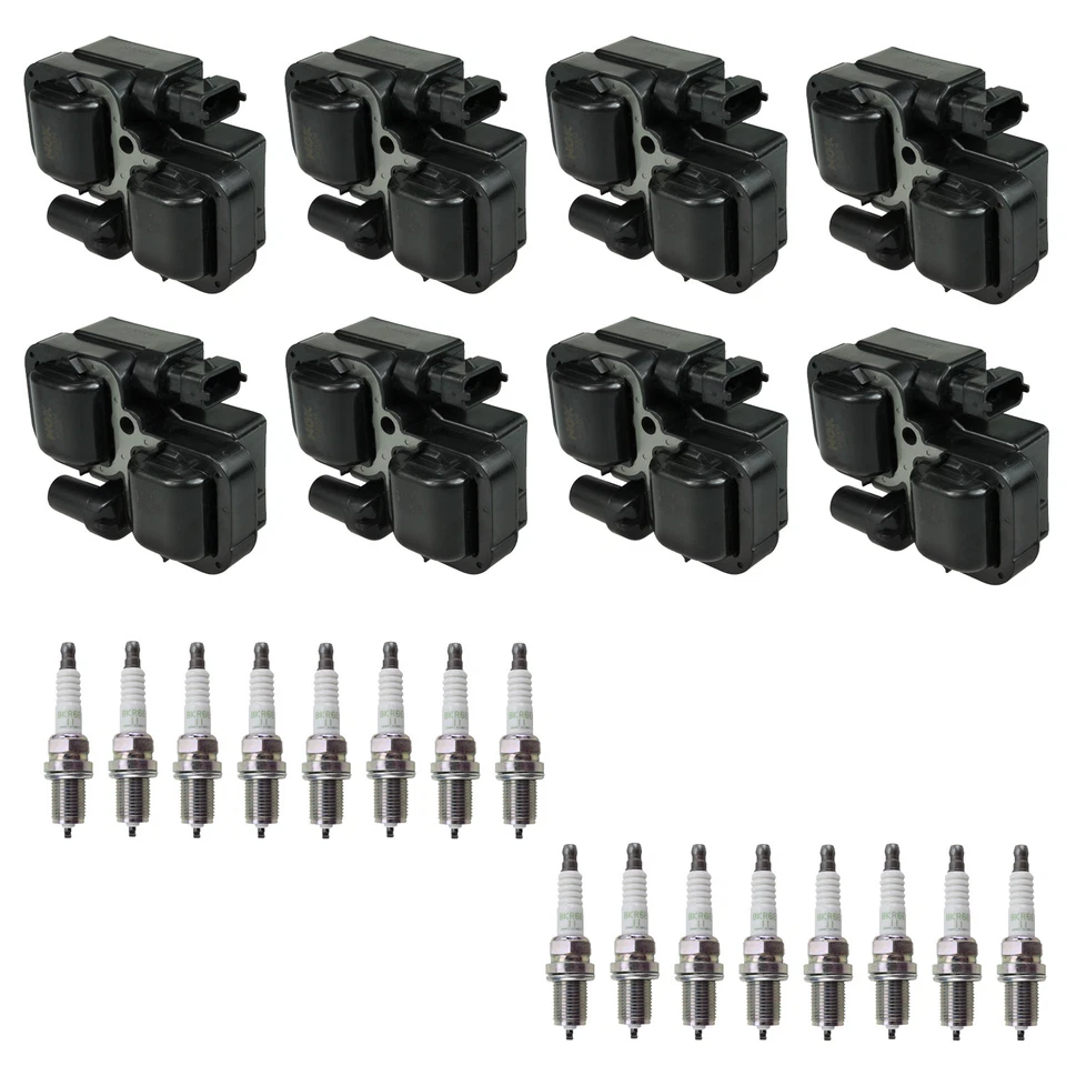 Kit de bujías de níquel NGK 8 bobinas de encendido 16 VPower para CLK55 AMG 209.376 5.5 V8 Foto 1 de 1