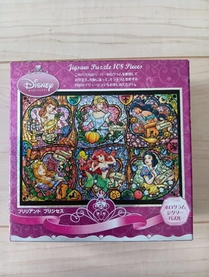 Disney Princess Jigsaw Puzzle 108 Piece Stained Glass Style Used - Image 1 of 4