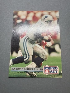 BARRY SANDERS 1992 Pro Set Base 169 Detroit Lions Football - Picture 1 of 16