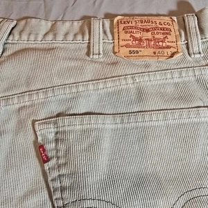 Pantalones de pana de colección Levis 559 para hombre 40x30 marrón relajado recto Y2K - Imagen 1 de 5
