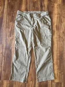 Duluth Trading Co Coolmax Flex Fire Hose Pants Mens 42x32 Cargo Green Tan Work - Picture 1 of 5