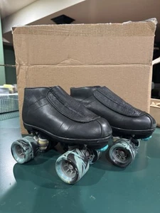 Riedell 795 Roller Skates Powerdyne Plates Radar EVO Wheels Size 5.5 Jam Derby - Picture 1 of 18