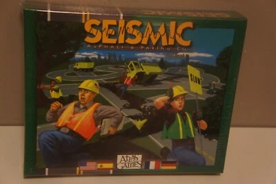 Seismic Asphalt Paving Co Board Game Atlas Games Building Roads Construction NEW - Image 1 of 4
