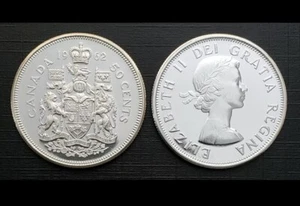 1962 Canadian Silver 50 Cents Half Dollar Coin Uncirculated - Bild 1 von 1