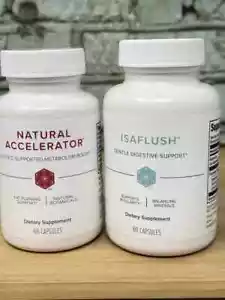Isagenix IsaFlush & Natural Accelerator Fat Burning,Digestive Pack of 1 - Picture 1 of 7