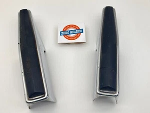 67-72 F150 F250 F350 Front Bumper Guards Original Ford Parts Pair Chrome OEM - Foto 1 di 17