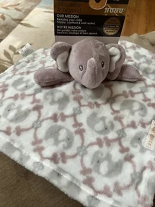 Manta Beyond SECURITY Elefante PÚRPURA MALVA CABEZA BRAZOS Gris Blanco Diseño Rosa - Imagen 1 de 6