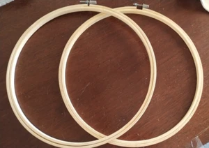 TWO Wood Embroidery Hoops 10" - Picture 1 of 1