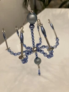 Christbaumschmuck, Gablonzer Schmuck, Weihnachtsschmuck, Baum - Lüster Blau - Bild 1 von 1